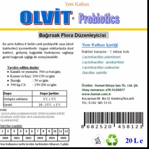 Probiyotik 20 L